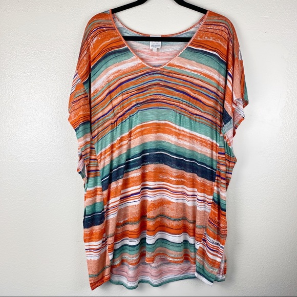 ELLA MOSS Printed Caftan Top Size XS - Picture 2 of 9